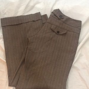 Brown Herring Bone Wide Leg Trouser